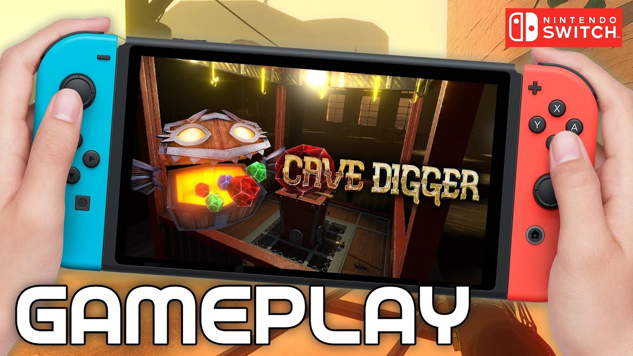 Cave Digger Switch Gameplay | Cave Digger Nintendo Switch Gameplay