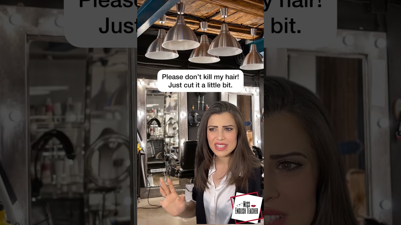 At the hairdresser #englishlearning #vocabulary #ielts