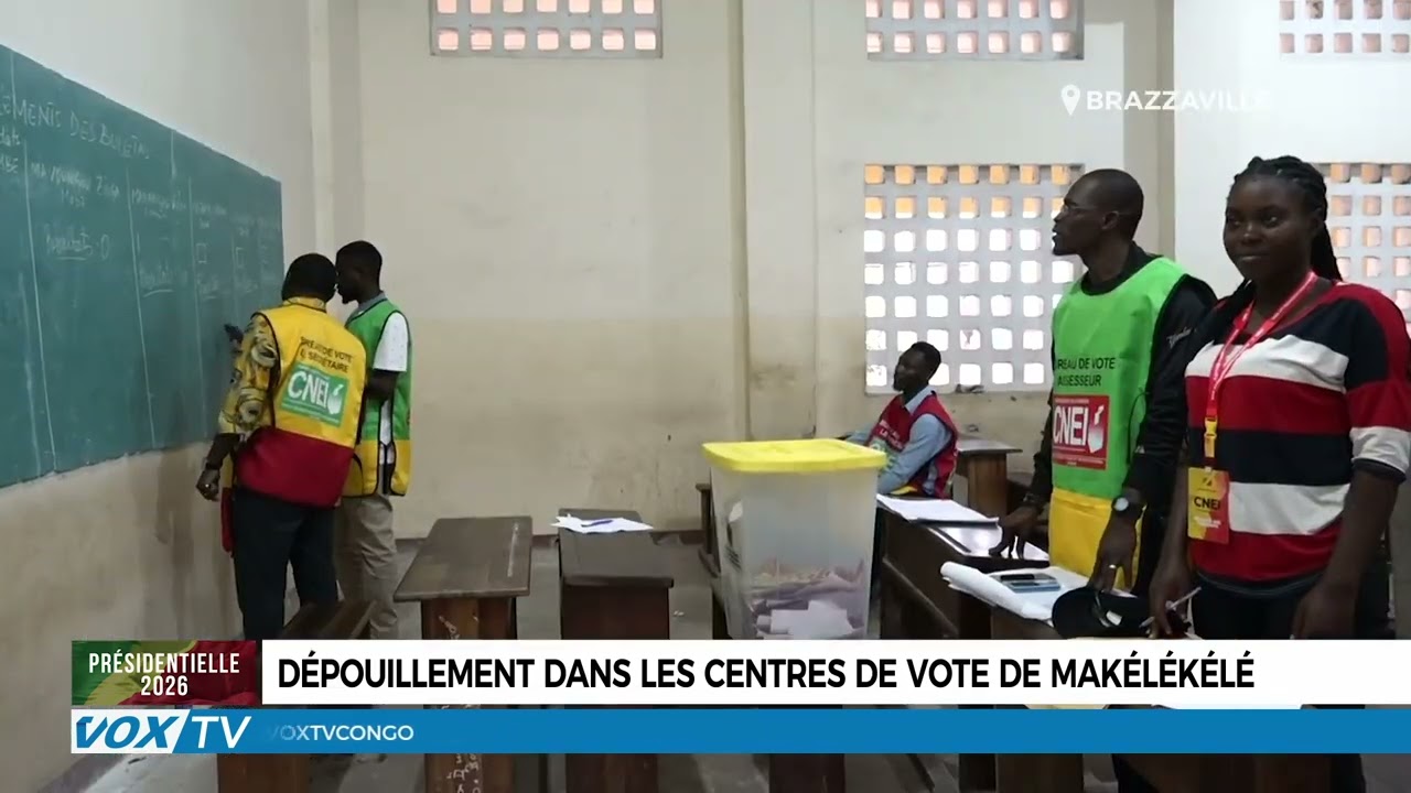Dépouillement dans les centres de vote de Makélékélé