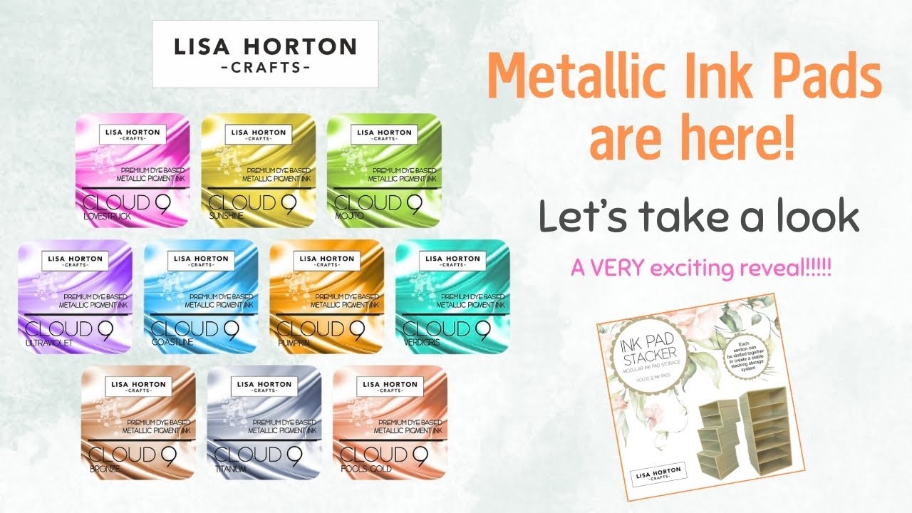 Metallic Ink Pads from Lisa Horton Crafts - How cool are these?