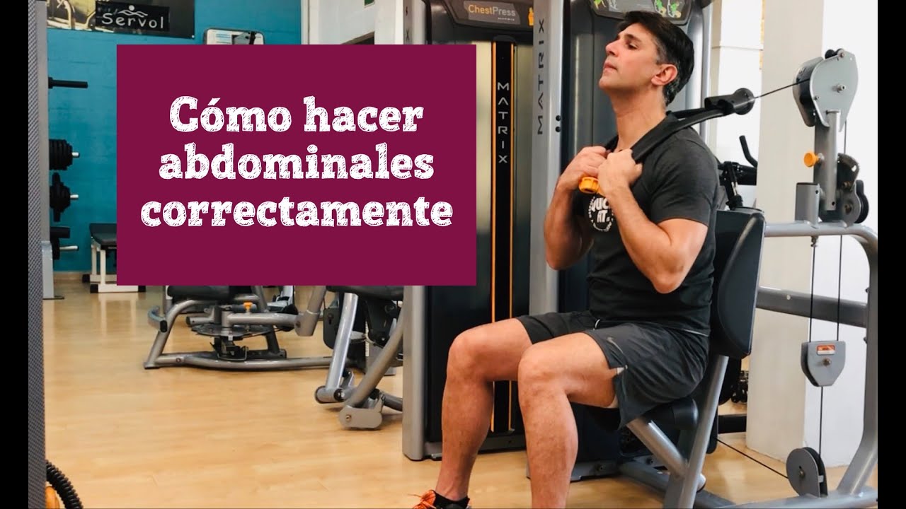 Abdominales en máquina