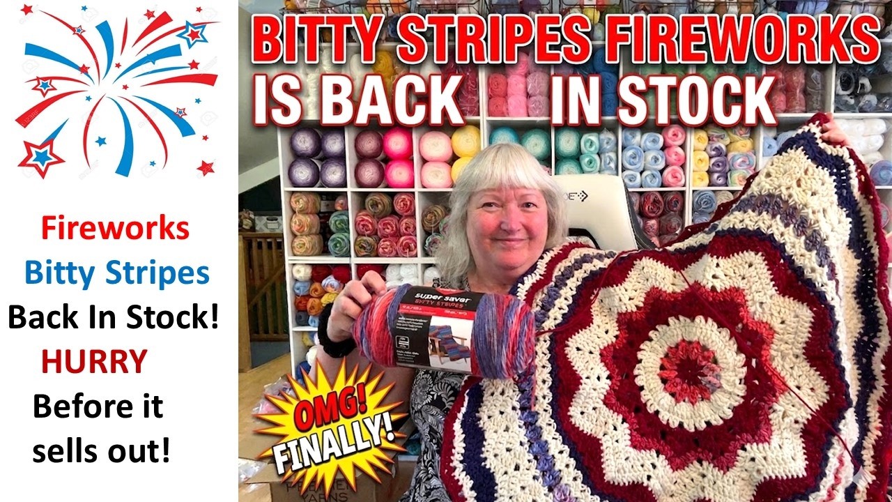 Пряжа Bitty Stripes в расцветке Fireworks снова в наличии. Успейте купить, пока всё не разобрали!...