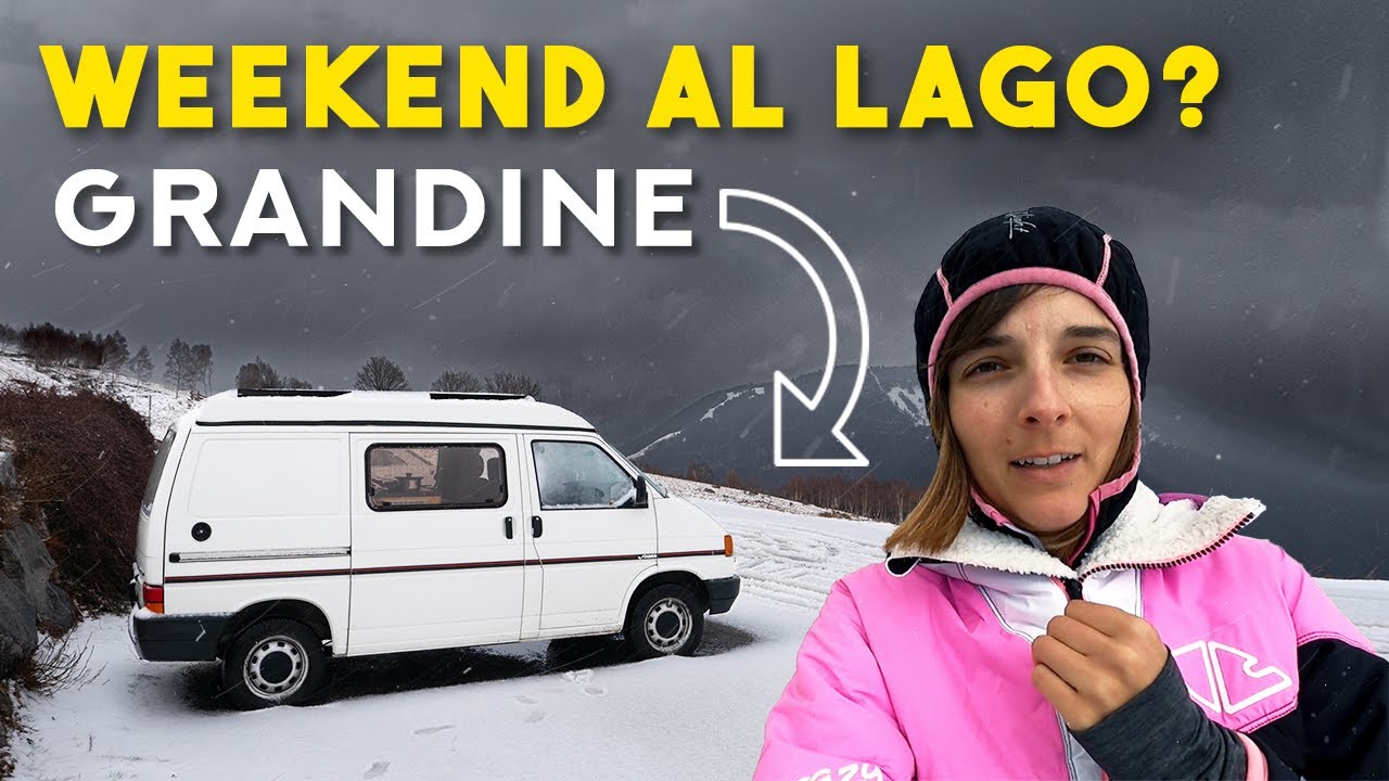 GRANDINE PAZZESCA | Problemi con la VAN LIFE in montagna 😨 Weekend sul Lago di Como