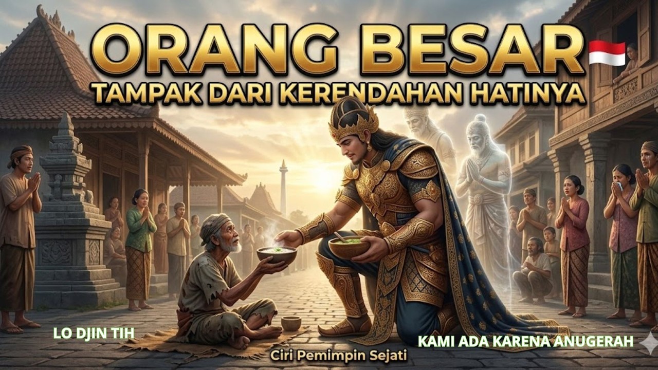 ORANG BESAR TAMPAK DARI KERENDAHAN HATINYA.