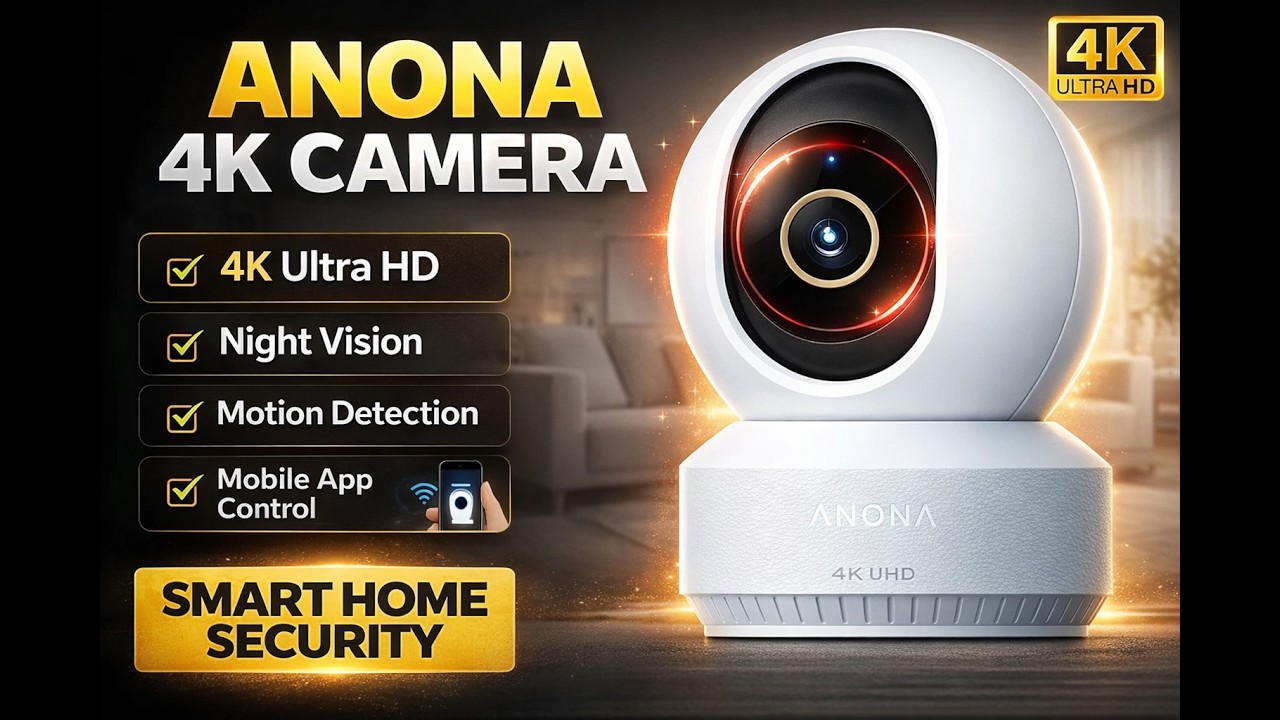 Anona 360° Pan Tilt Camera Unboxing & Setup — Best Low‑Budget Home Security Camera