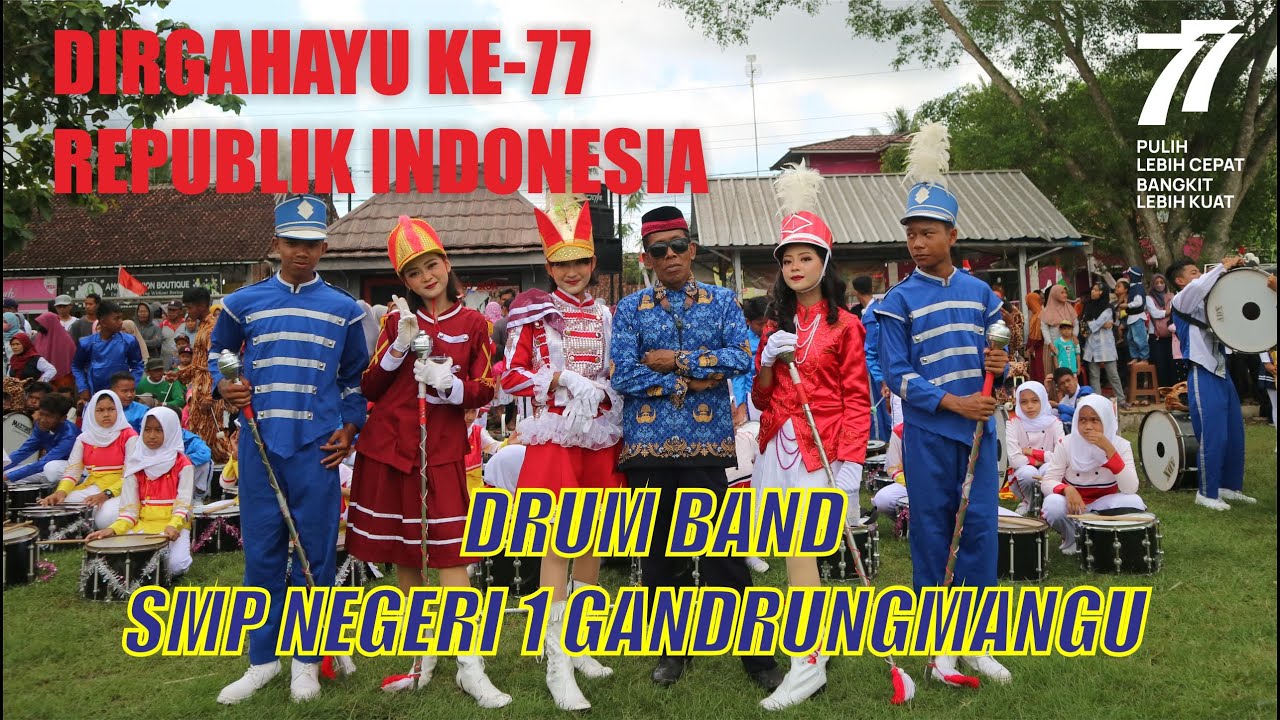 PENAMPILAN DRUM BAND SMP NEGERI 1 GANDRUNGMANGU 17 AGUSTUS 2022