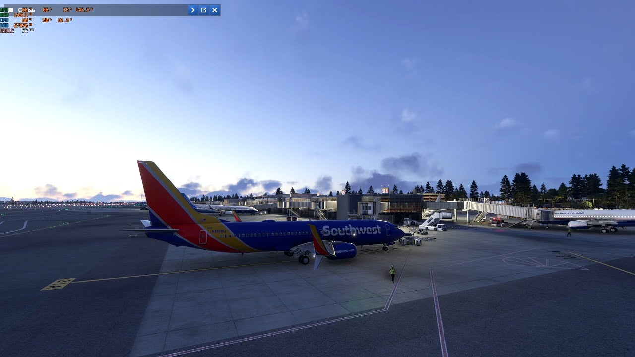 SimBitWorld v2. MSFS 2024/ PMDG 737-800. KBOI(Boise Airport) - KOAK(Oakland San Francisco Bay)