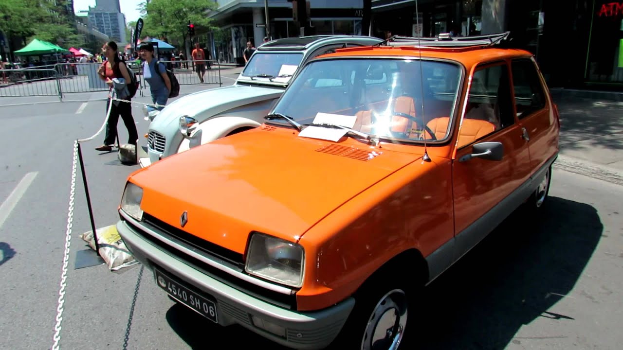 1974 Renault 5 TL Exterior and Interior - Saint Catherine Street, Montreal, Quebec
