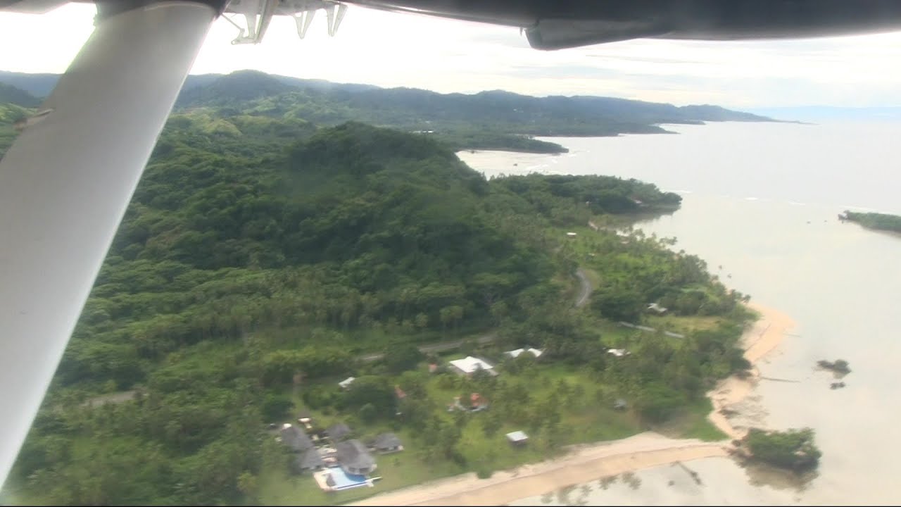 Fiji Airways Twin Otter Takeoff Savusavu Fiji