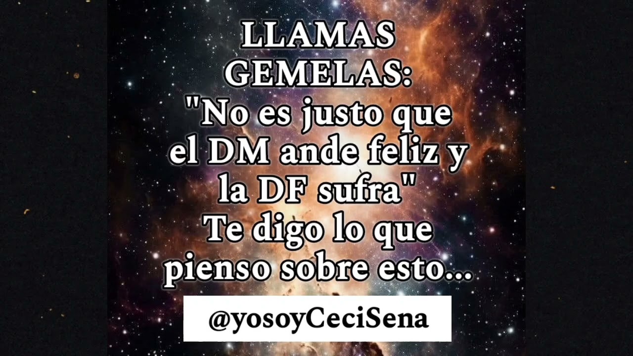 LLAMAS GEMELAS: Sobre la injusticia de que la DF sufra y el DM, no... Te digo lo que pienso...