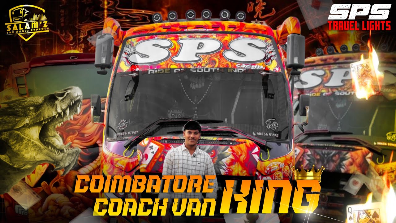 Coach Van Review Tamil | Coimbatore Coach van King | Dj Van | Mini Bus | Tour Bus 