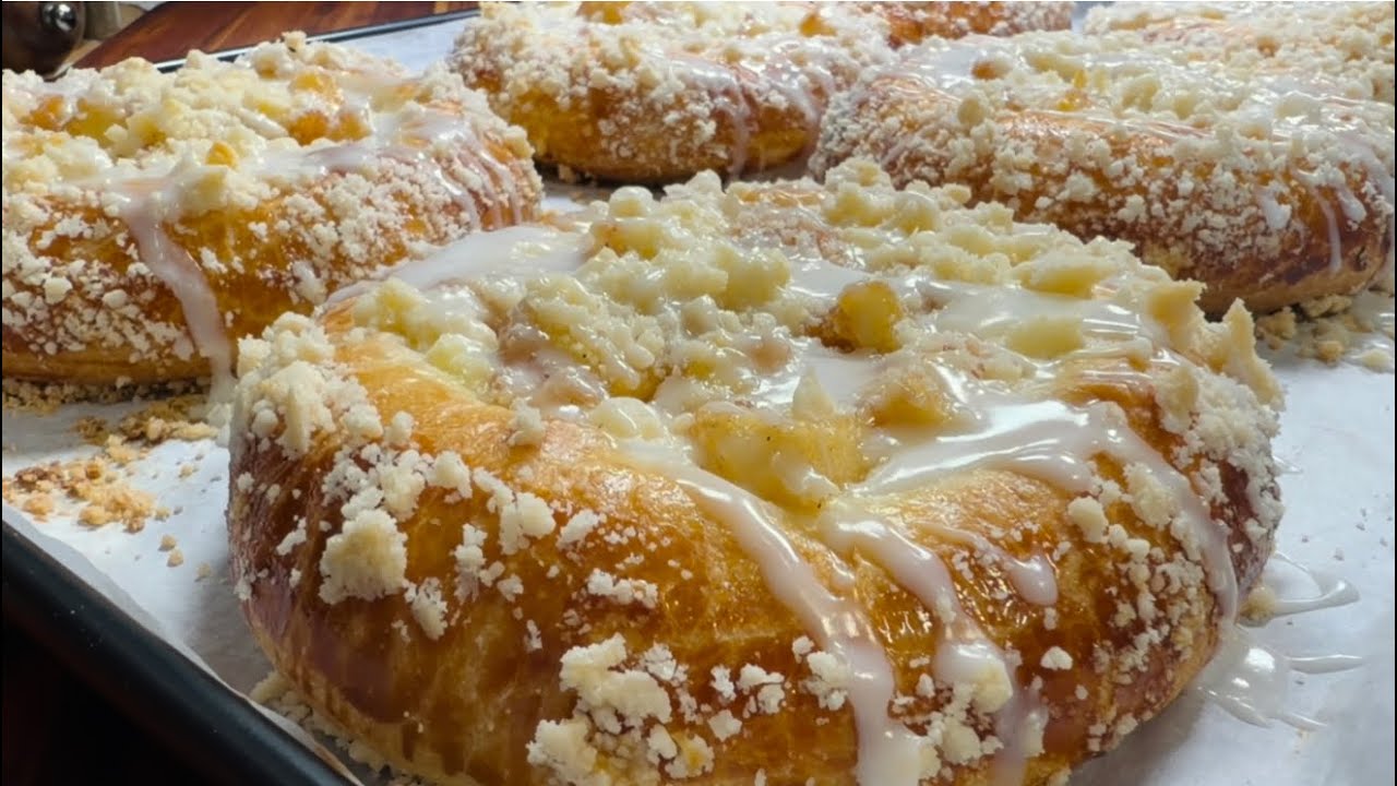 ELMALI ÇÖREK TARİFİ👌O KADAR GÜZELKİ SATSANIZ KAPIŞ KAPIŞ GİDER👌🤌💐
