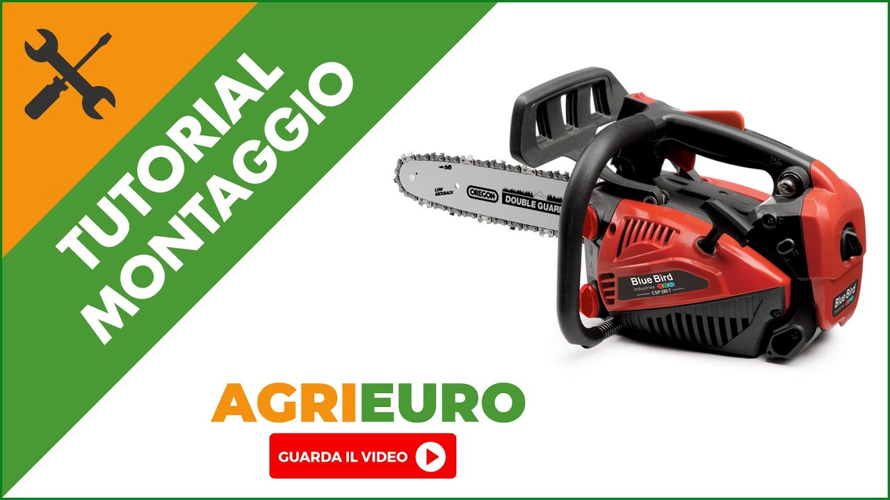 Motosega da potatura Blue Bird CSP 280 T, montaggio completo