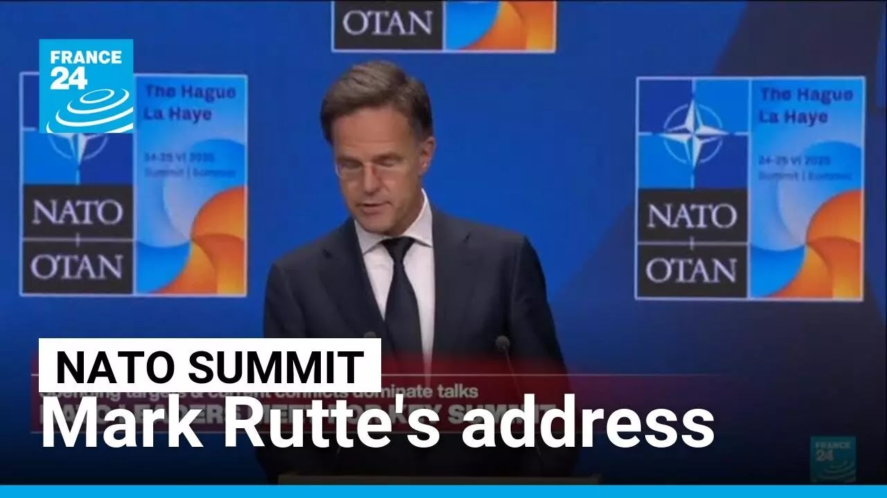 Mark Rutte's address at NATO summit • FRANCE 24 English