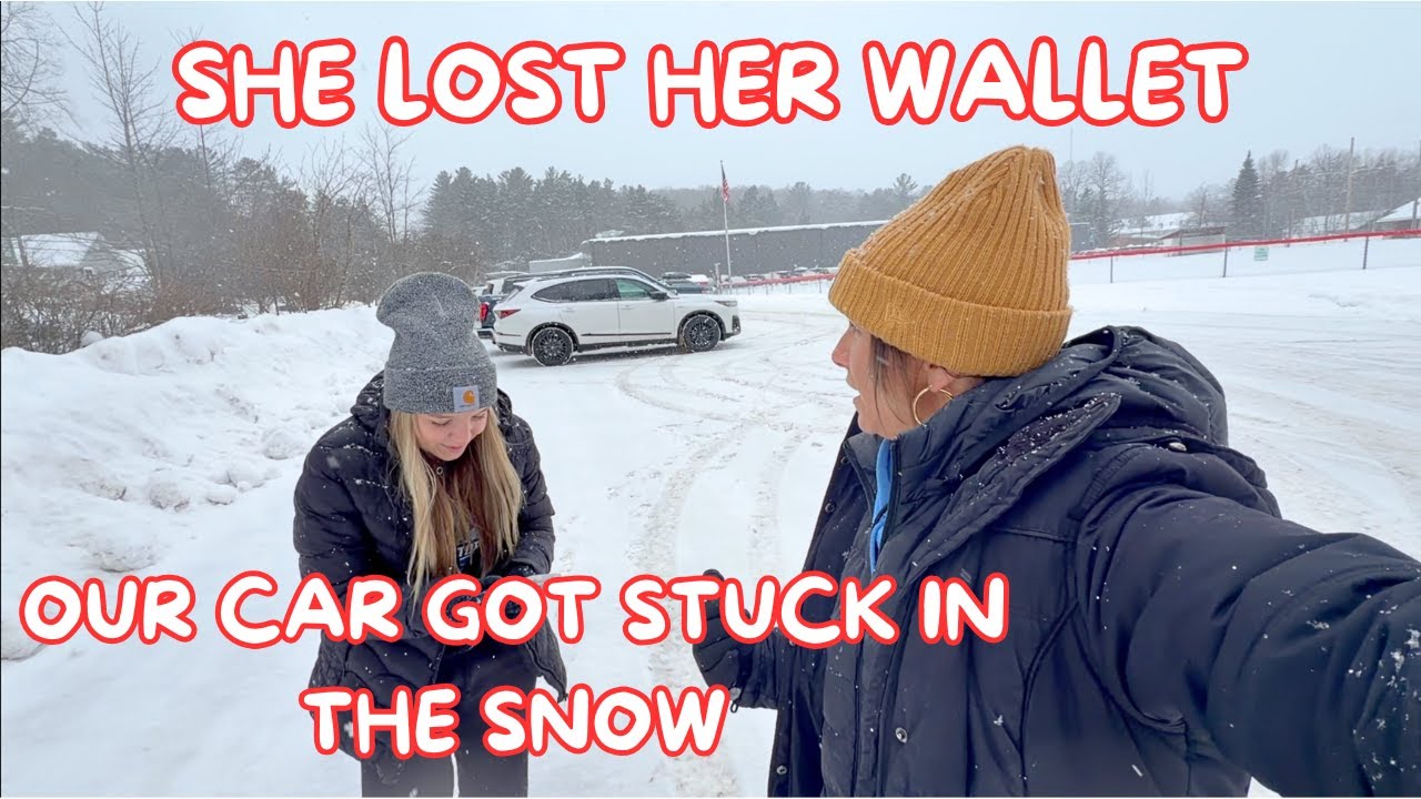 SHE LOST HER WALLET  | STUCK IN THE SNOW | Lake Placid, NY | Family 5 Vlogs