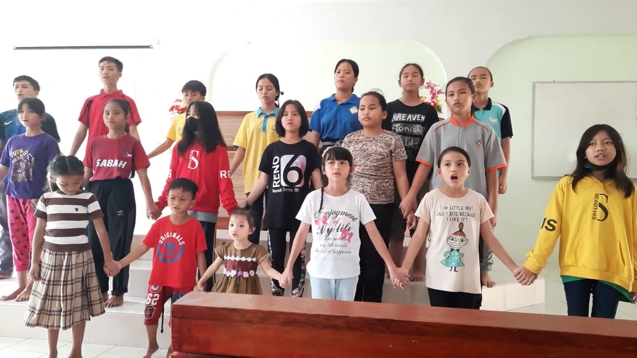 Latihan Koir Kanak-Kanak Gereja Yesus Benar, Kampung Luanti Baru