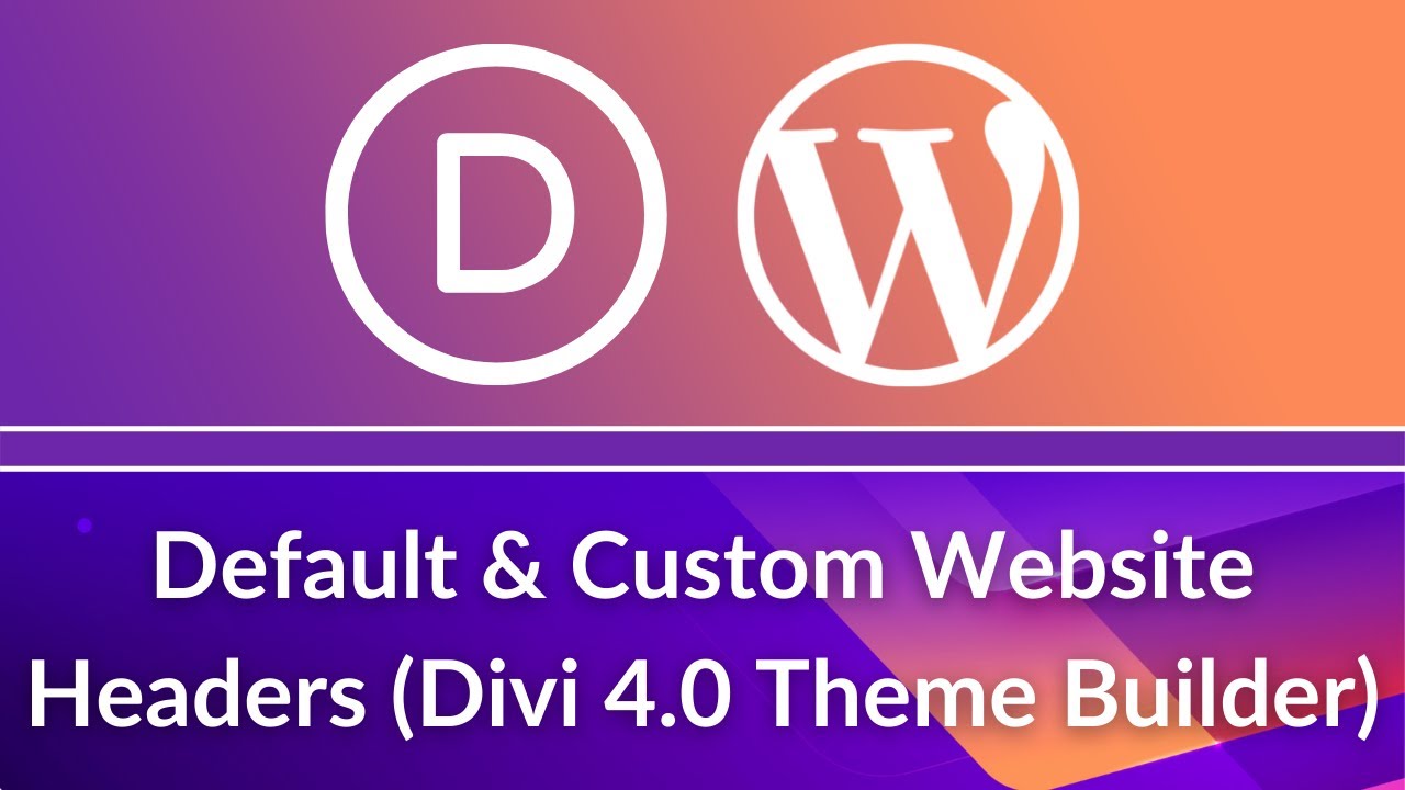 Divi Theme Tutorial: Build Standard & Custom Headers (Beginner to Advanced!)