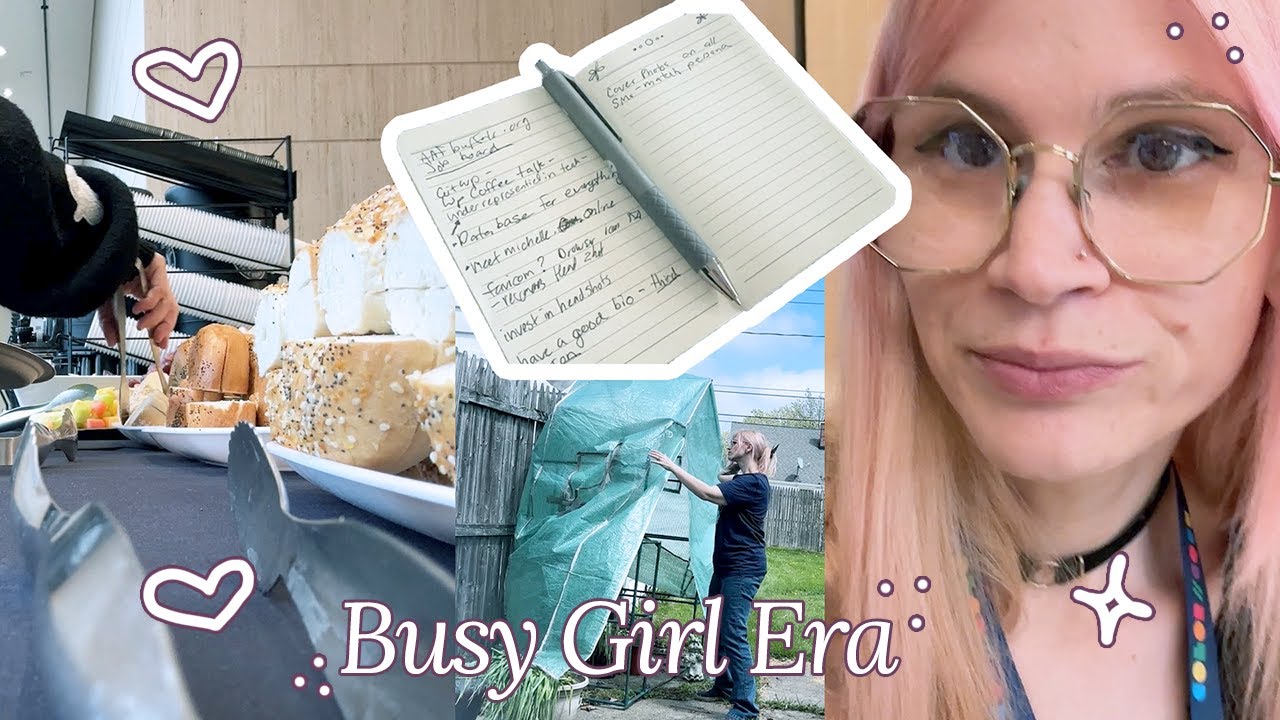 Content Creator Life + Garden Setup 🌸 | Busy Girl Era Vlog