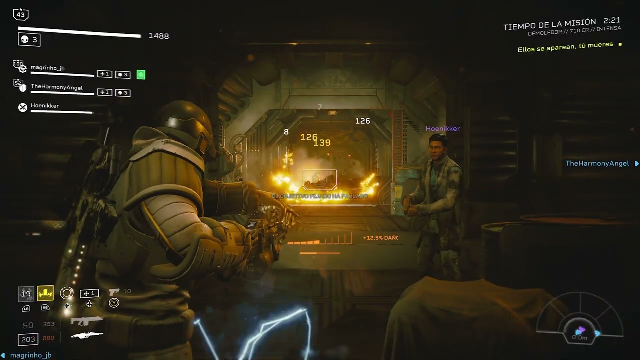 3 Aliens Fireteam Elite misión EXTRACCION-dificultad INTENSA