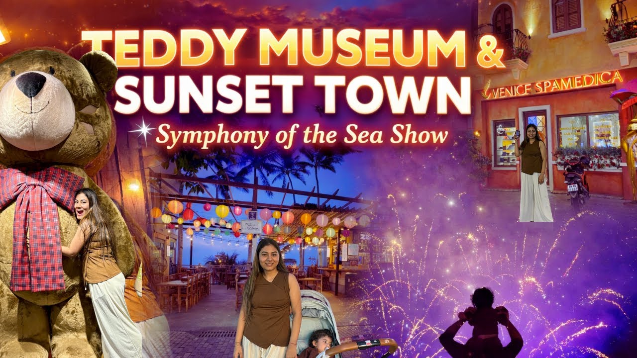 Best light and fireworks show in sunset town phu quoc vietnam, kiss bridge, symphony of the sea show