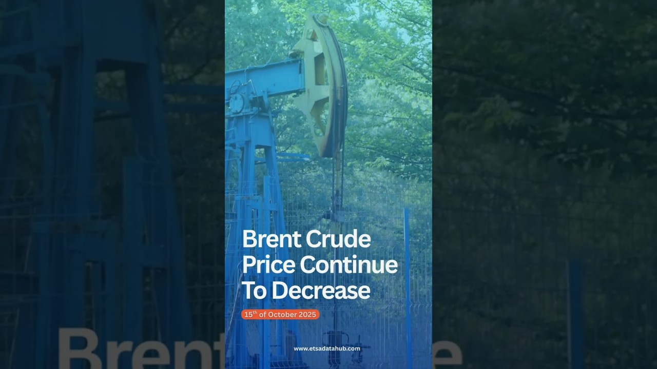 🏭Brent crude price continue to decrease | ETSA Datahub