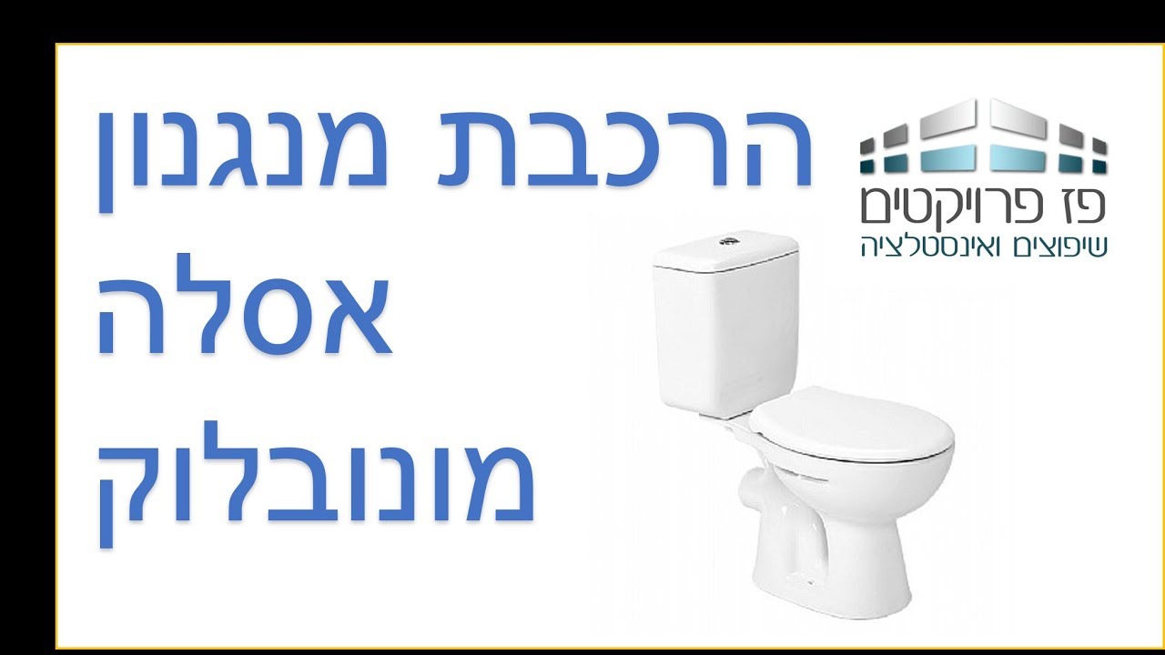 הרכבת מנגנון ומצוף לניאגרה וחיבור לאסלה חשדה מסוג מונובלוק. סרט הדרכה.