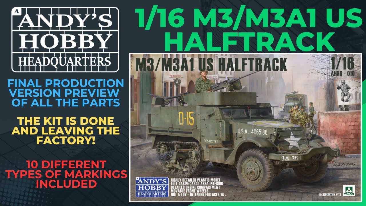 ANDY'S HHQ M3/M3A1 Halftrack (Full preview of production kit) it's done!