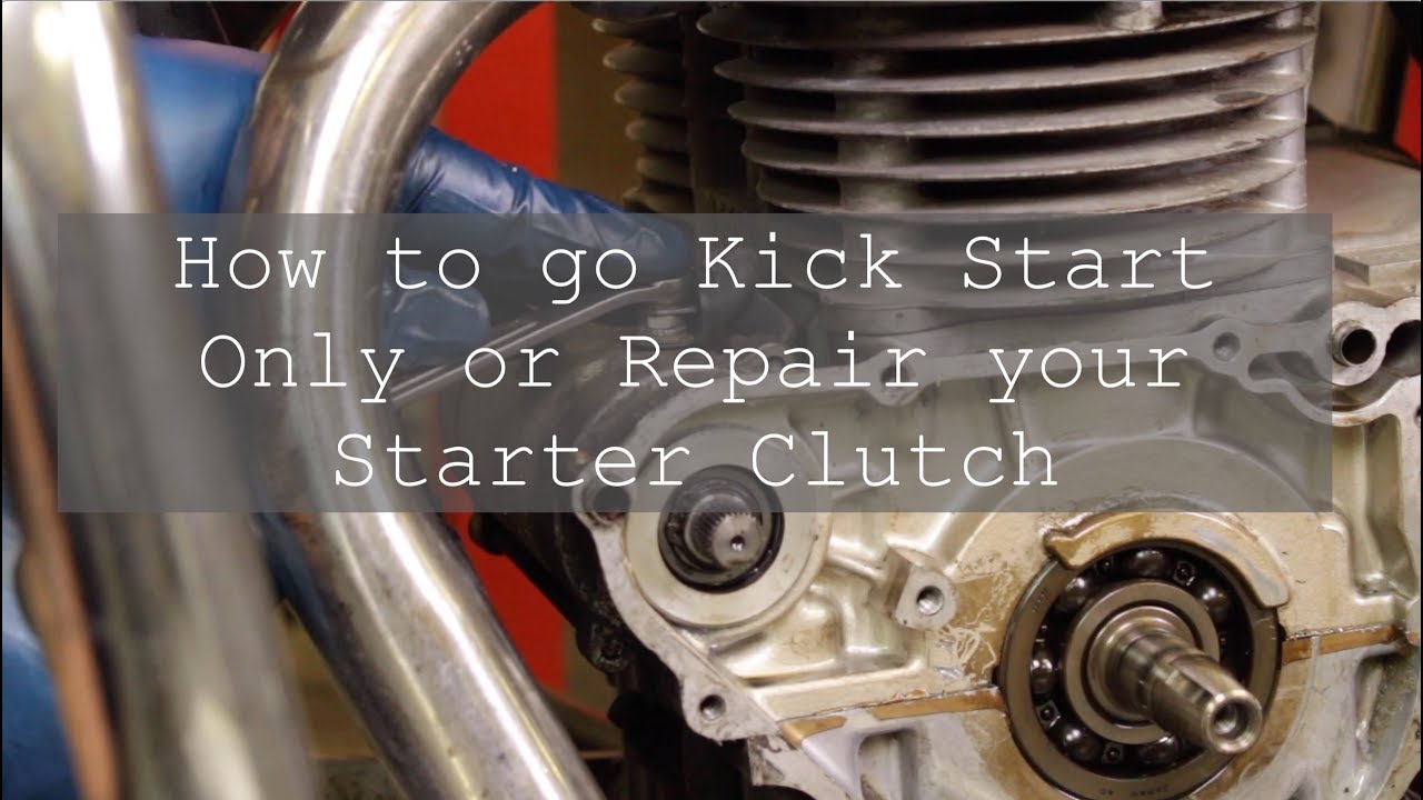Electric Starter Clutch Rebuild / Removal (For Kick Start Only) : Honda CB350 / CB360 / CB450