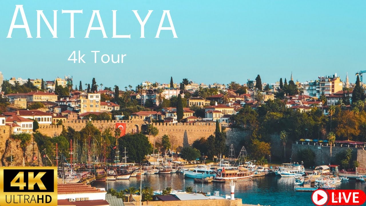 Exploring Antalya in 4K: A Scenic Walking Tour of Turkey's Coastal Gem