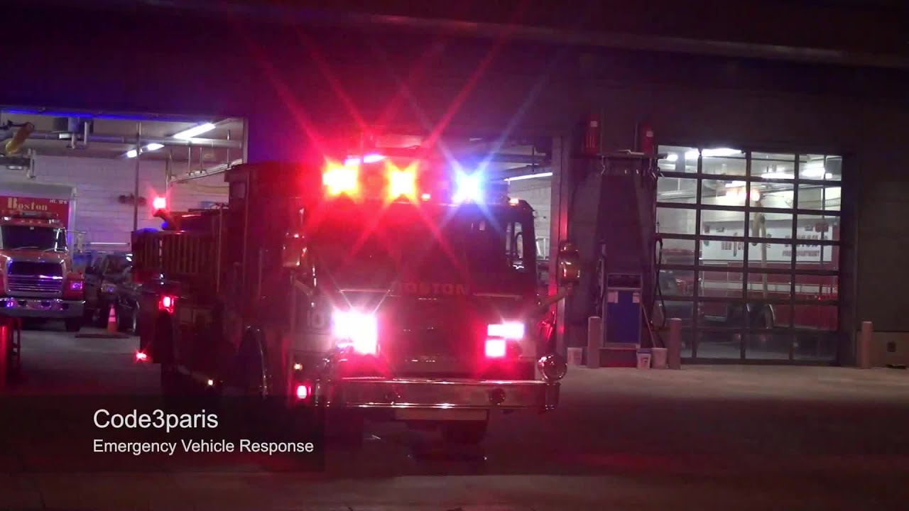 Boston Fire Dept. Engine 10 + Tower Ladder 3 [Q-siren]