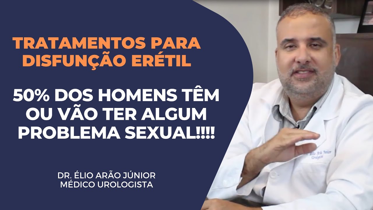 TUDO SOBRE Os tratamentos disponíveis para disfunção erétil | QUAL O MELHOR? | Dr. Élio Arão Júnior