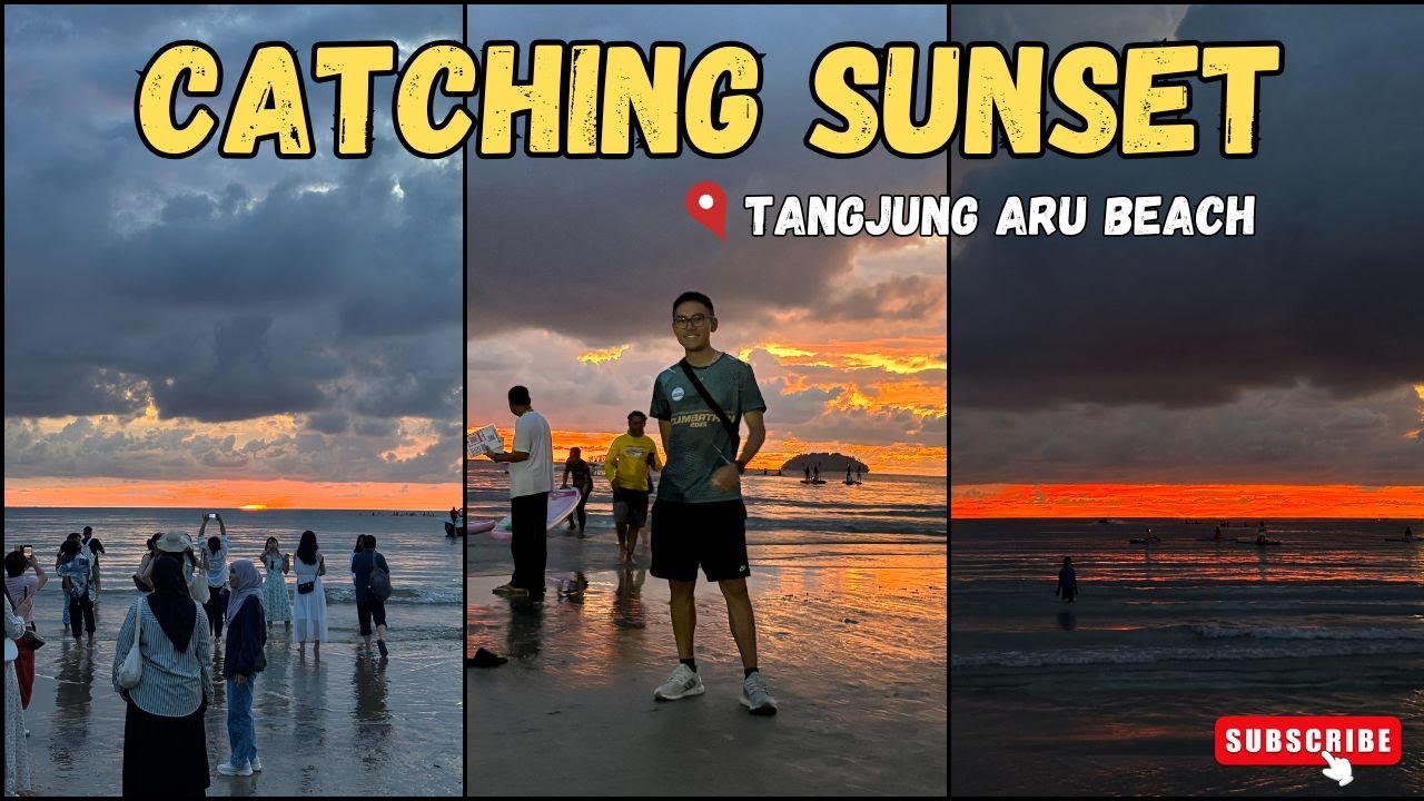Catching sunset at Tangjung Aru Beach | KOTA KINABALU