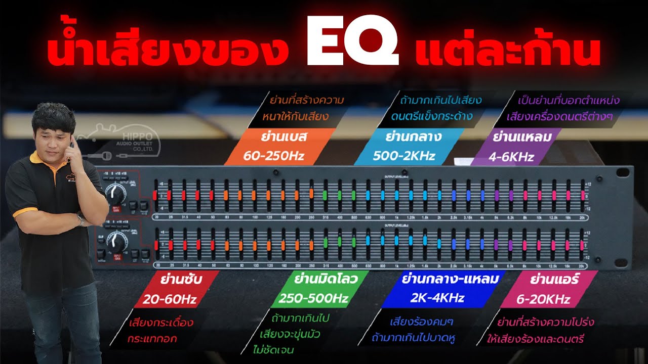 น้ำเสียงของ EQ แต่ละก้าน