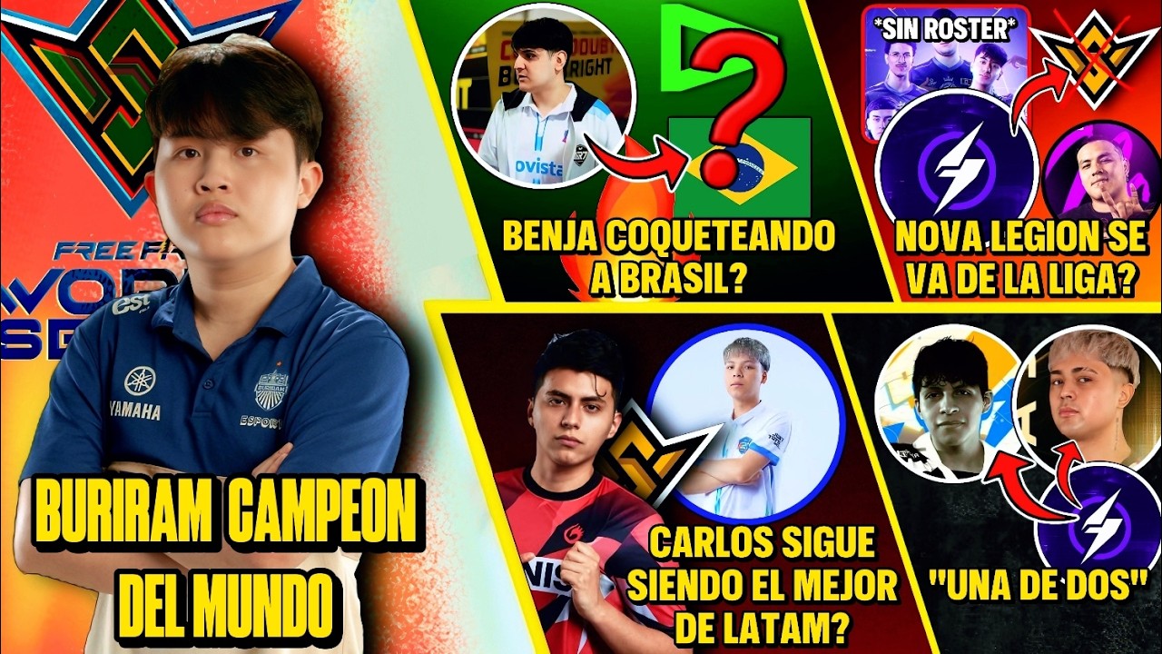 BURIRAM CAMPEÓN DEL MUNDO | BENJA COQUETEANDO A BRASIL? | NOVA SE VA DE LA LIGA?