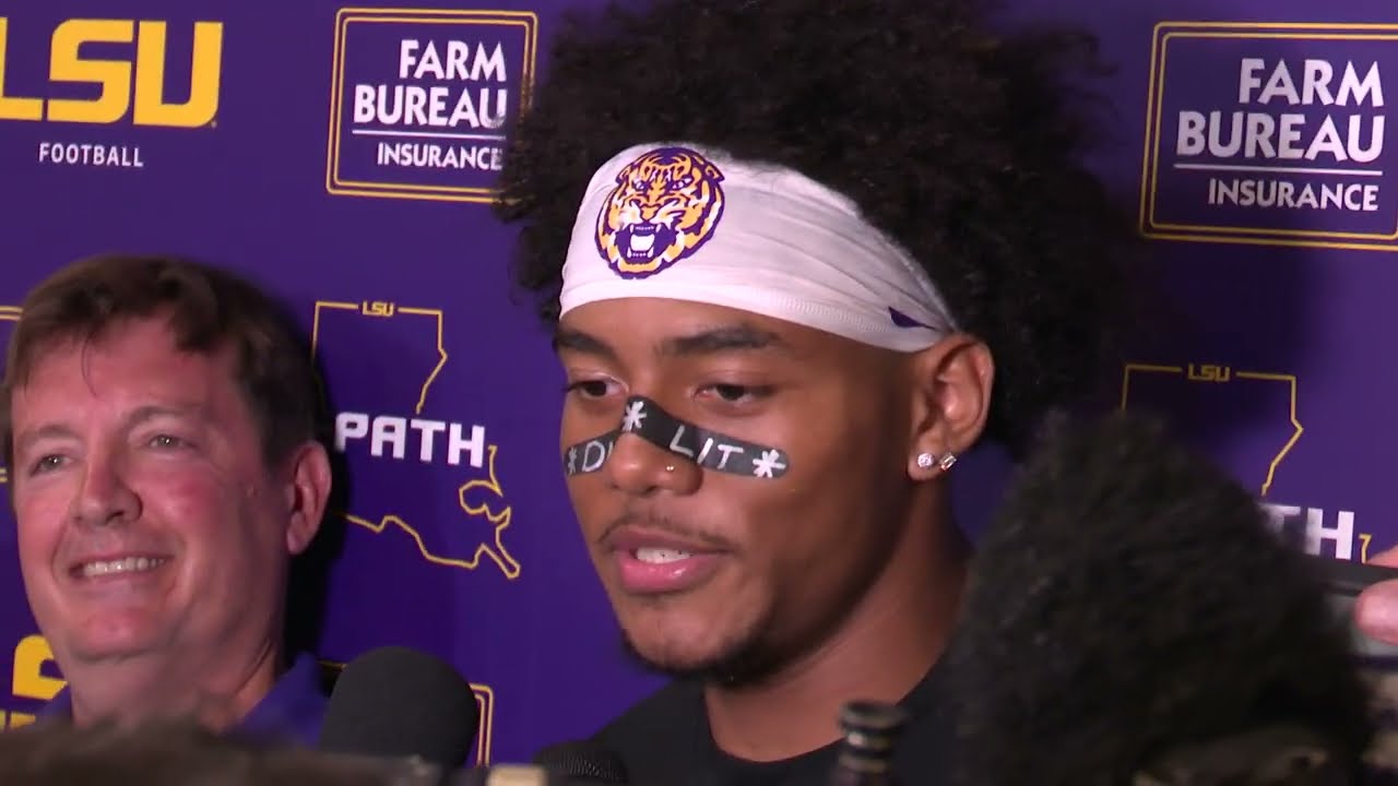 LSU Football Players speak to media following 20-10 win over Florida