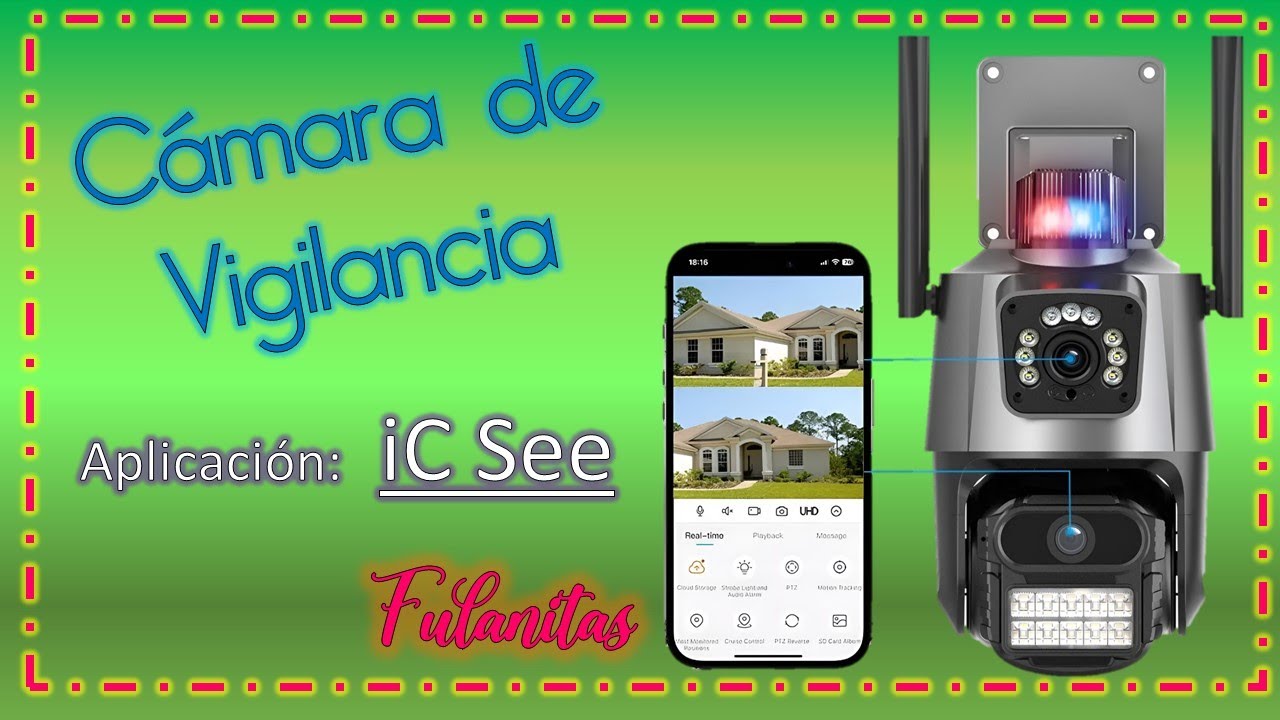 Cámara de Seguridad con doble lente