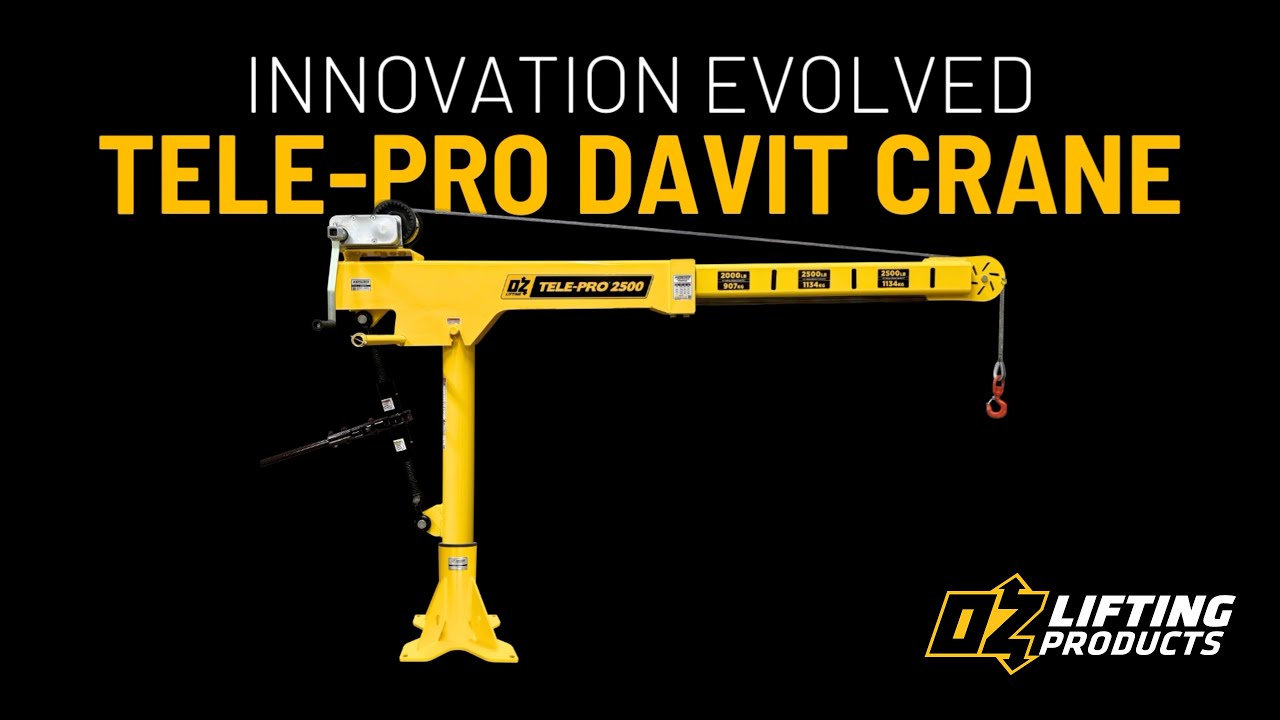 Innovation Evolved: OZ Lifting Products Tele-Pro Davit Crane Demo