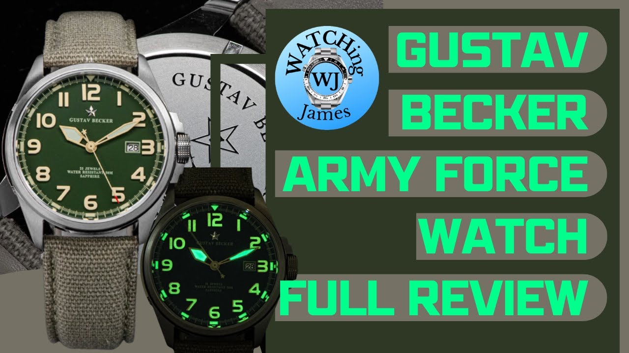 Best affordable Aliexpress Watch! The Gustav Becker Army Force Watch by Sugess - Full Review
