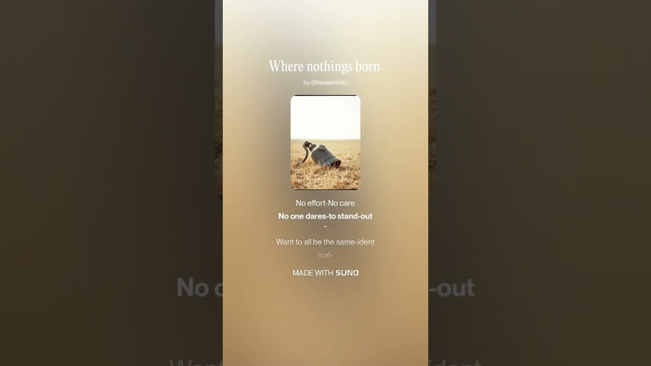 Where nothings born
