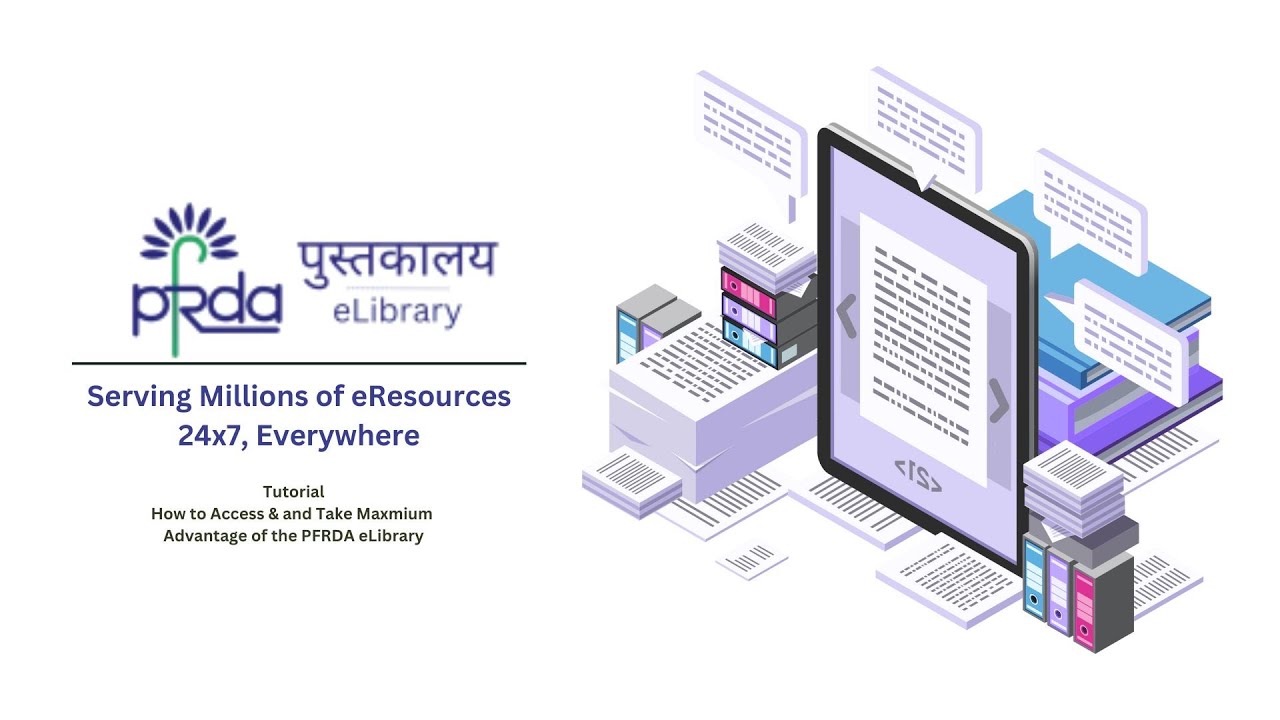 PFRDA eLibrary | Tutorial I Refread Digital Library