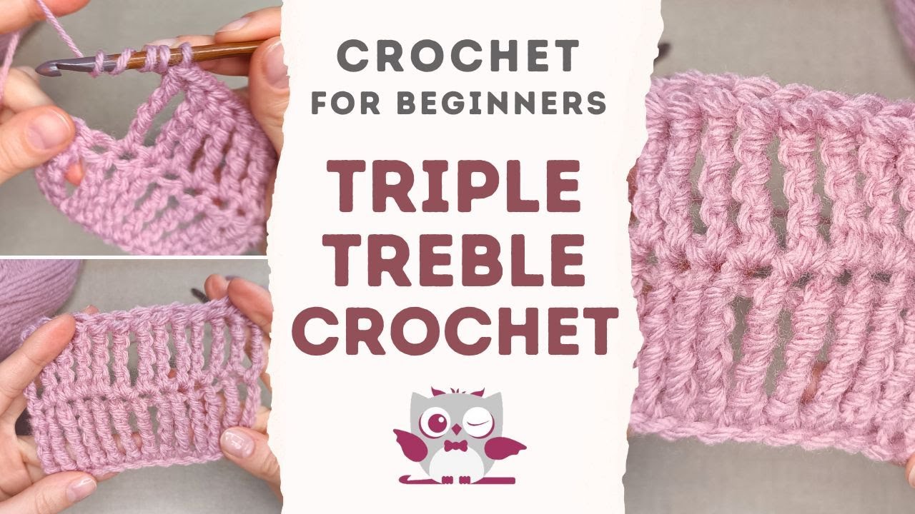 How to Triple Treble Crochet Stitch TTR [Crochet For Beginners]