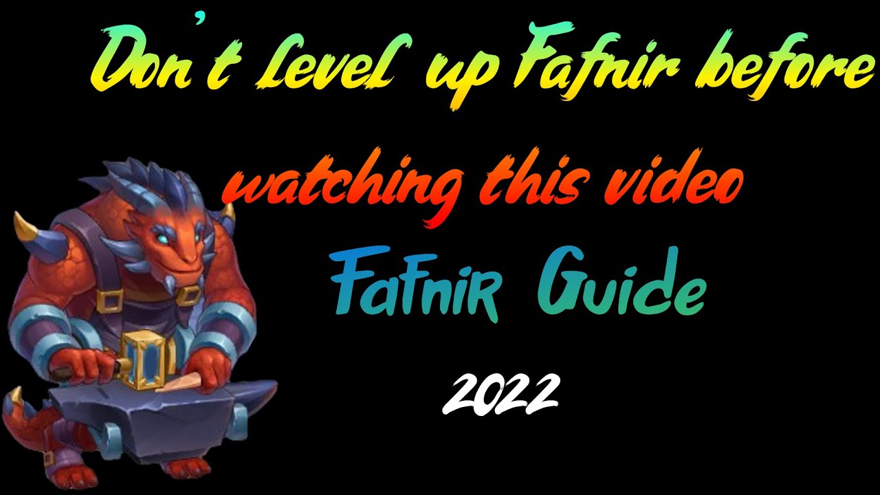 Fafnir Guide 2022 Skills Tips and tricks Hero Wars Mobile