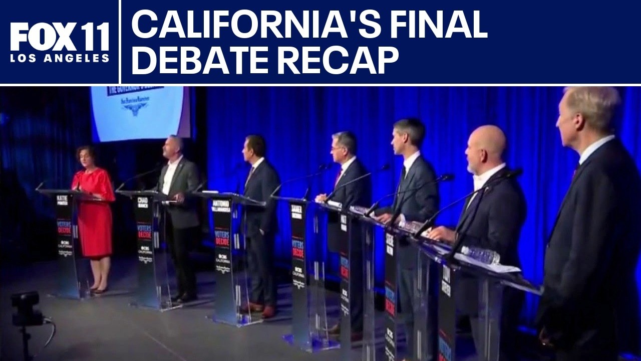 Recap of the final California governor's debate