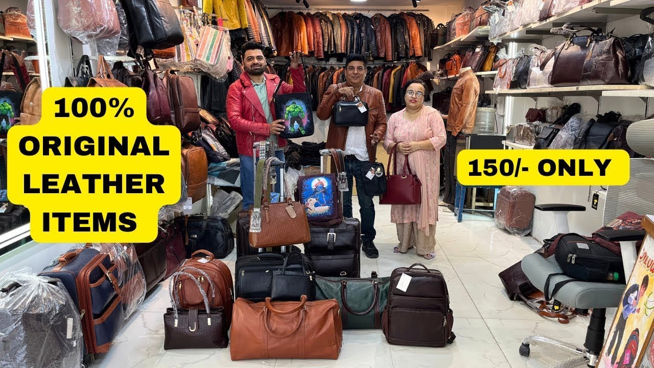 100% Original Leather Products | Leather Wallet /Bags at Just 150/- Only Leather Bag, Leather jacket