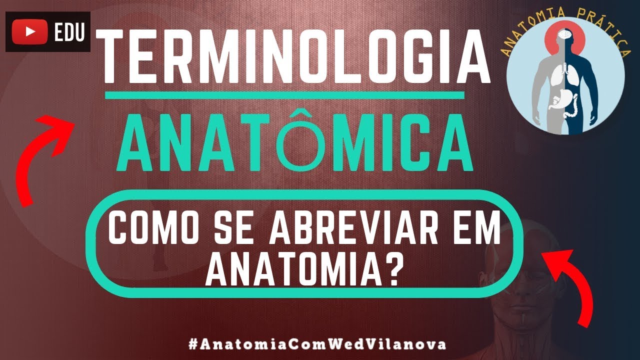 Como abreviar uma palavra em anatomia humana!? [Anatomia Pr&aacute;tica]
