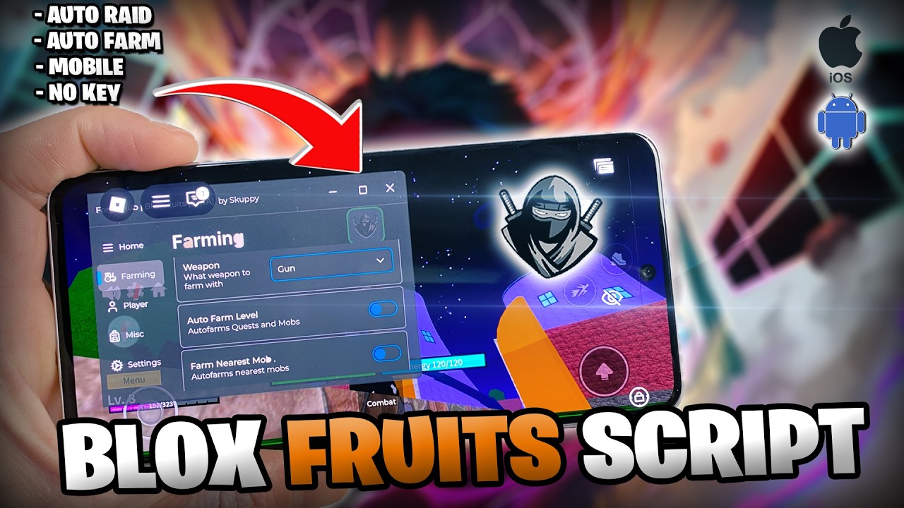 Blox Fruits Script No KEY - Blox Fruits Script Mobile - Roblox (iOS Android) 2026