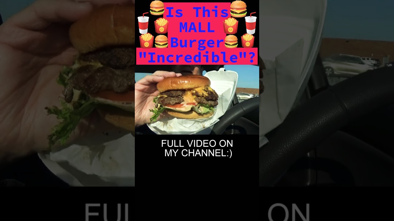 Is This Mall Burger INCREDIBLE!?!?!?? #food #burger #mallfood  #Chicagofood #burgers #ChicagoRidge
