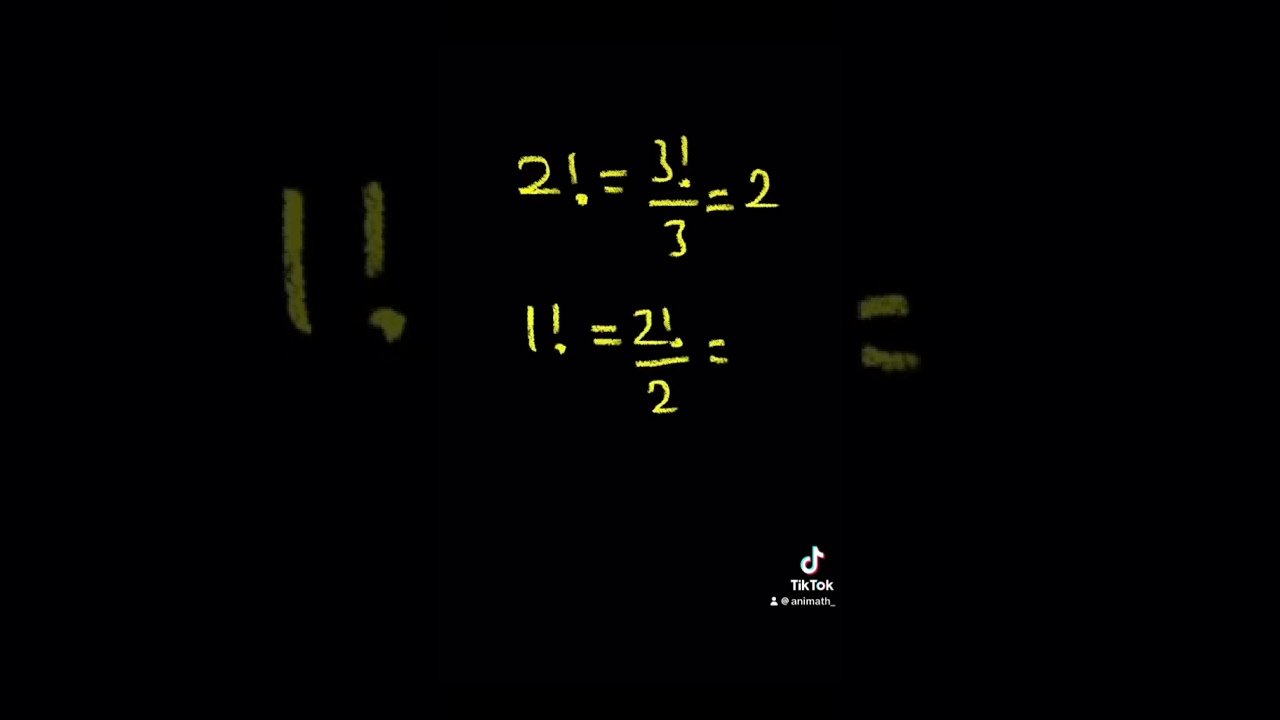 Why is 0! equal to 1?                           