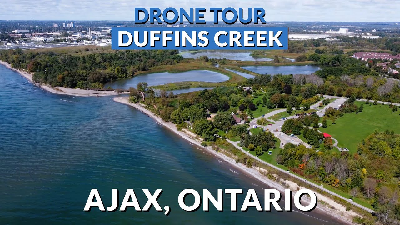 🚁 Majestic Duffins Creek in Ajax, Ontario: A Serene 4K Drone Adventure 🌊