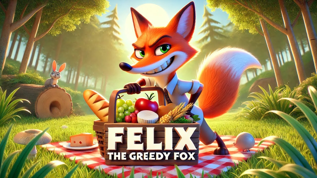 FELIX - THE GREEDY FOX: English Moral Story About Greed and Kindness 🦊✨ | Animated Fable for Kids